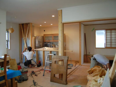 分譲住宅　リノベーション工事。
