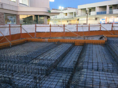 庭代台地域会館新築工事　基礎工事